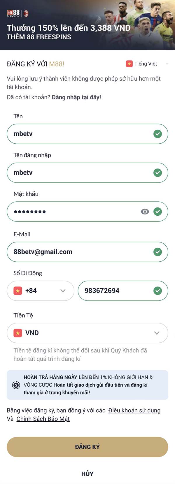 Hướng dẫn đăng ký M88, đăng nhập tài khoản nhanh chóng Hướng dẫn đăng ký M88, đăng nhập tài khoản nhanh chóng