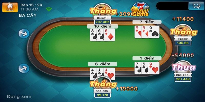 Ba cây - Game bà i truyá»n thống có lượng thà nh viên đông đảo