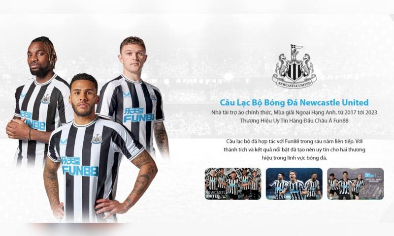 Fun88 - NhÃ  TÃ i trá»£ ChÃ­nh Thá»©c Newcastle, CÃ¹ng TÃ¬m Hiá»ƒu NhÃ©