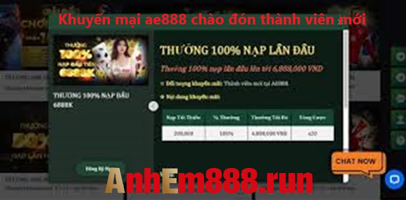 Khuyến mãi AE888 - Chinh phục mọi kèo cược ưu đãi đỉnh cao Khuyến mãi AE888 - Chinh phục mọi kèo cược ưu đãi đỉnh cao