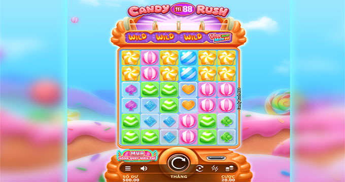 Hướng dẫn chi tiết cách chơi slot Candy Rush M88 - M88
